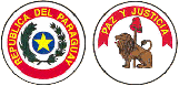 パラグアイ国旗　表裏