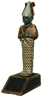 オシリス神像　エジプト・アクミム出土　新王国時代末期　紀元前BC1090年頃 レプリカ